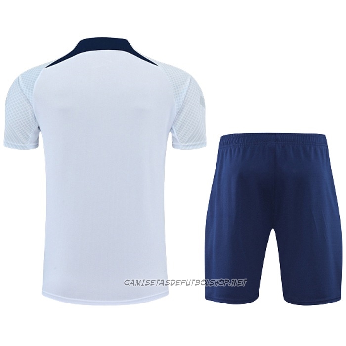 Chandal del Paris Saint-Germain 22-23 Manga Corta Blanco - Pantalon Corto
